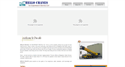 Desktop Screenshot of hellocranes.com