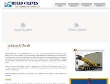 Tablet Screenshot of hellocranes.com